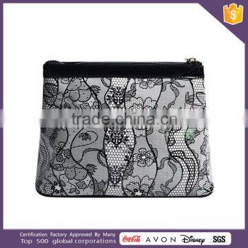 Waffle Weave Cotton Cosmetic Bag Cosmetic Bag Multi Pocket photo-3