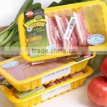 Fresh Meat Tray With Automatical Pasted Pad