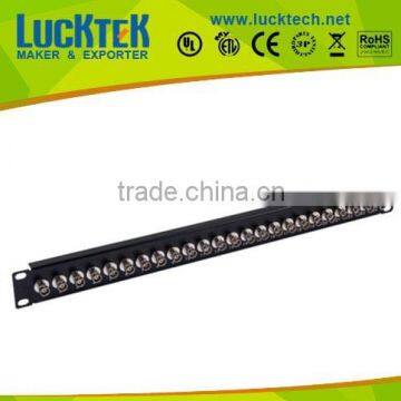 One line 24 Ports Video BNC Patch Panel