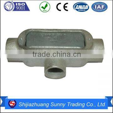Water Proof Electrical Malleable Iron Rigid Conduit Box T Type