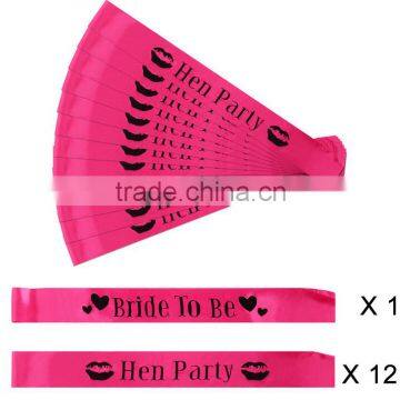 hot fashion home sash wedding party hen party sash Bride to be sash for wedding                        
                                                                                Supplier's Choice