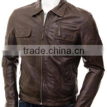 2013 autumn mens laster short pu leather jackets