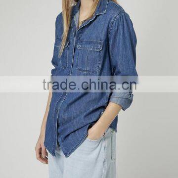 Lady Vintage Wash Denim Shirt photo-2