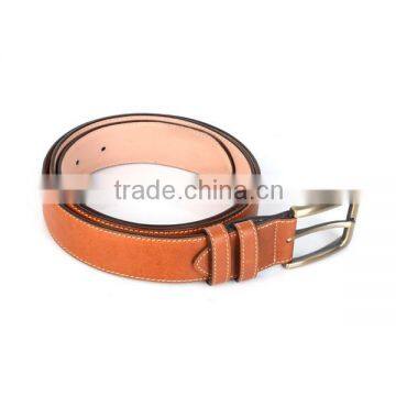 Fashion Brown Cowhide Leather Men's Soft Leather Belt photo-3