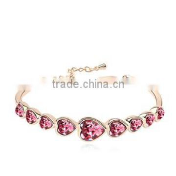 11011 daily jewelry fashion heart crystal bracelet