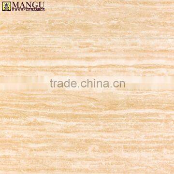 Foshan factory 80*80cm Italy Beige Travertine glazed marble tile