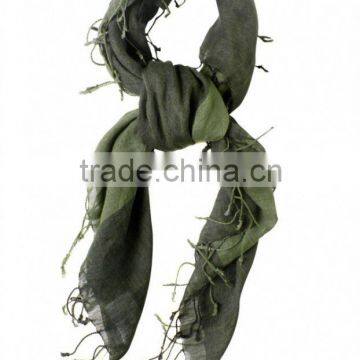 soft Linen scarf with all over tassels