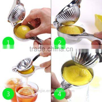 Silicone Handle Stainless Steel Lemon Juicer Citrus Juicer photo-3