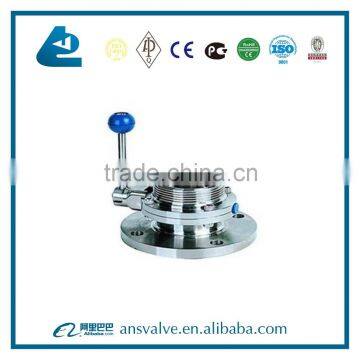 Sanitary Single-flanged Single Thread Butterfly Valve photo-2