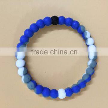 Hot Selling Jewelry String Color Silicone Bead Bracelets photo-6
