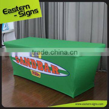 Trade Show Advertising Transfer Printing Polyester Full Color Table Cloth