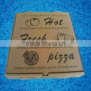 Free sample brown kraft paper pizza box