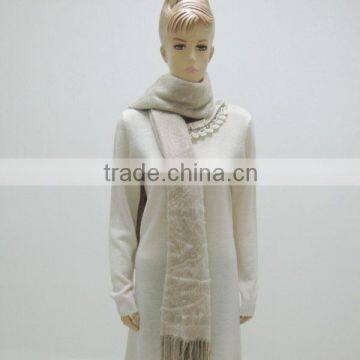 TYCAP044 Ladies' fashion 50/50 Wool/Acrylic plain scarf