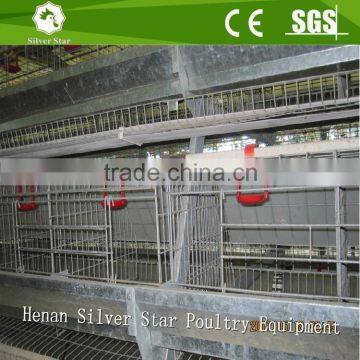 On rail hopper feeding system automatic battery chicken cage