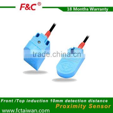 10mm detection distance front inductive NPN 5v dc proximity sensor