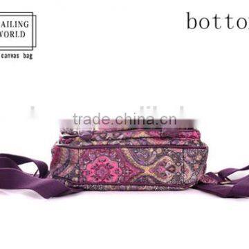 Reliable Quality Chinese Folk Style Ladies Canvas Laptop Backpack photo-4