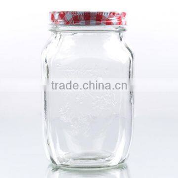 822ml Impress Country Cotage Mason Jar With Lid