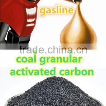 Gasoline sweetening activated carbon