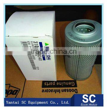 hyunda i air filter fuel filter oil filter for excavator