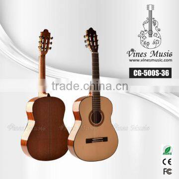 High quality 3/4 Size solid top nylon strings classcial gutiar 36"