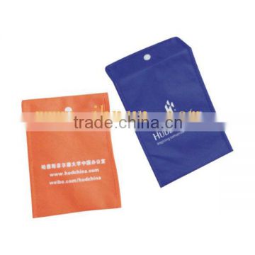 eco friendly pp laminated non woven shopping bag with fastener