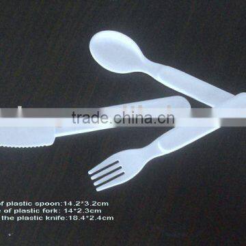 palstic tableware Kids tableware spoon knife fork plastic flatware