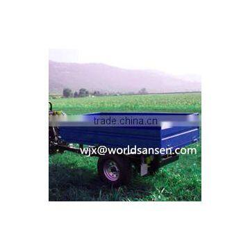 3 ton farm trailer for tractor,tipping box trailer with CE, atv lift system atv log trailer with crane