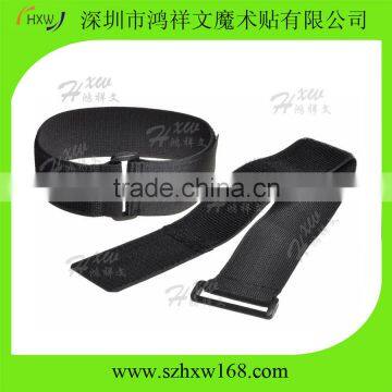 Elastic Hook and Loop Fastening Magic Strap with Plastic Buckle End