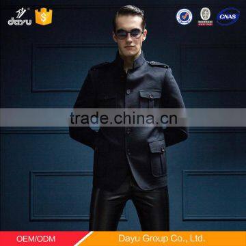 Stand Collar Men Wool Jacket photo-5