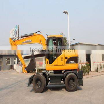 XINIU SMALL MINI WHEEL EXCAVATOR X120-L