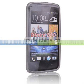 Vigo Transparent TPU Silicone Case Skin Cover for HTC Desire 500