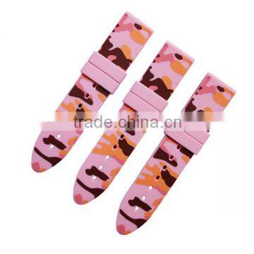 High Quality Eco-friendly Printing Custom Silicone Watch Strap