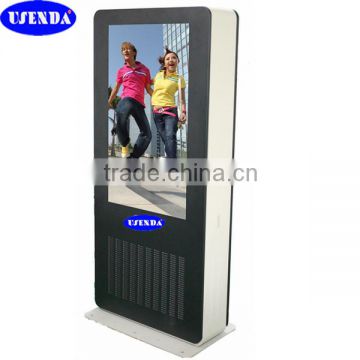 High brightness 55 inch stand alone lcd screen advertising outdoor