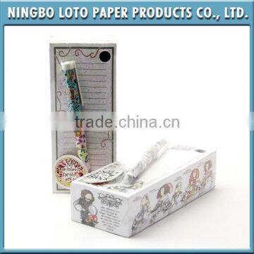 Note Pad with Pen Memo Block Holder