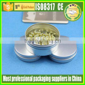 wholesale cosmetic hand aluminum cream jar 25ml with lid