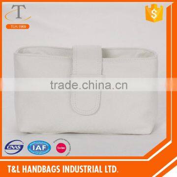 Hot product cheap elegant lady cosmetic bag/white cosmetic bag