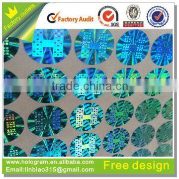 design Anti-fake shiny dynamic dot-matrix hologram manufacturer for smart watch