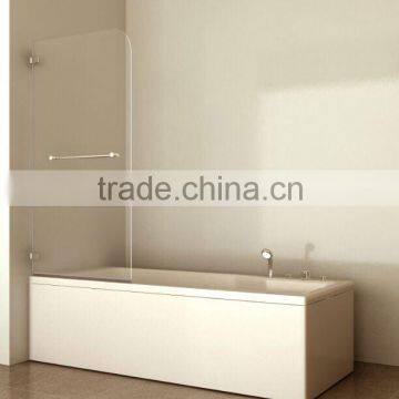 T1232 Super Popular Folding Bathtub Frameless Tempered Glass Shower bathtub fold screen