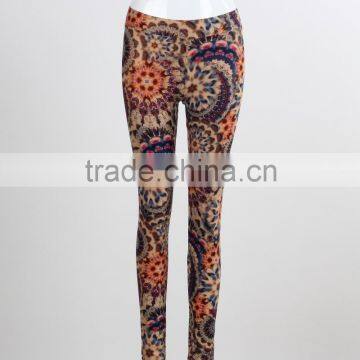 F5W31059 Spandex/Polyester Custom Sublimated Print Leggings Wholesale Women's Yoga Pants