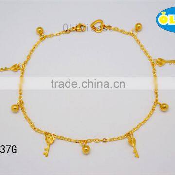 Olivia 2016 New Fashion Stainless Steel Jewerlry Simple Leaves Design Anklets for Women photo-2