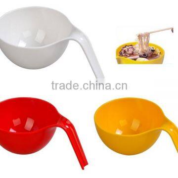 White big melamine handle bowl