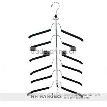 6ps Black Foamed Metal Stainless Steel Shirt Clothes Hangers Collection photo-3