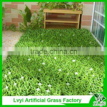 carpet artificial grass with flower for wall decoration