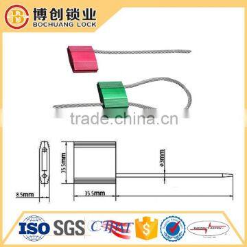 Customs pull tight cable seal lock