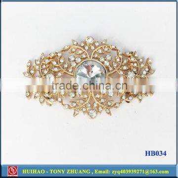 gold metal accessory shoes fitting buckle (HB034)