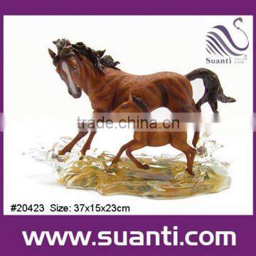 Horse polyresin statue