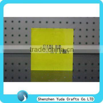 acrylic solid letter block printed logo block wholesale, high quality stamping block as product display