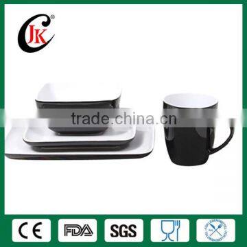 New Design Modern Square Cheap Ceramic Dinner Set, Fine Porcelain Dinner Set