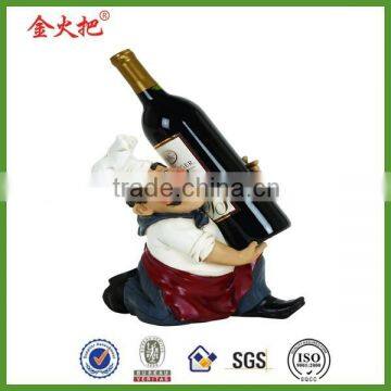 Cheap Polyresin Wind Bottle Holder Chicken Chef Figurines Statues photo-4