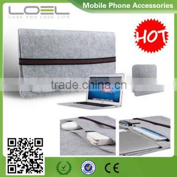 2016 new arrival !! Fashional Wool felt arm ultra-thin envelope file cover sleeve for Macbook air retina 11" 13.3"15.4"